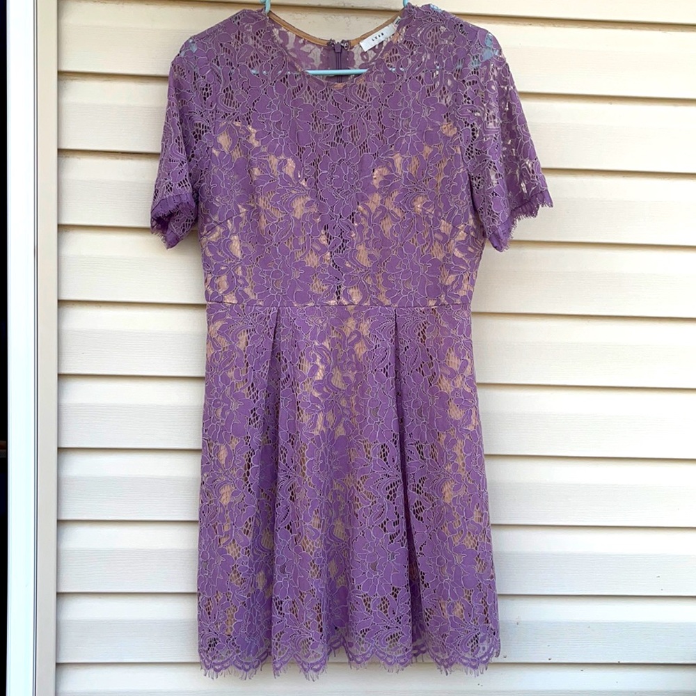 Lush lavender lace dress